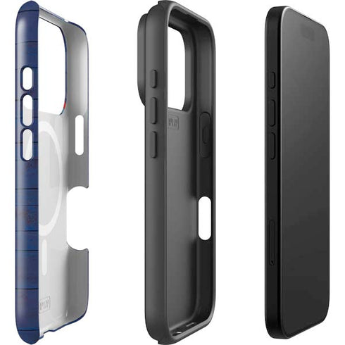 Guam Flag Dark Wood iPhone 17 Pro Max Magsafe Impact Case